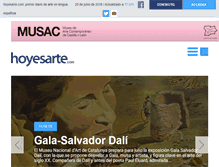Tablet Screenshot of hoyesarte.com